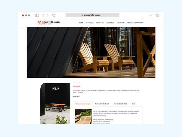 AGJK (Agtira Jaya Kreasi) Website Creation