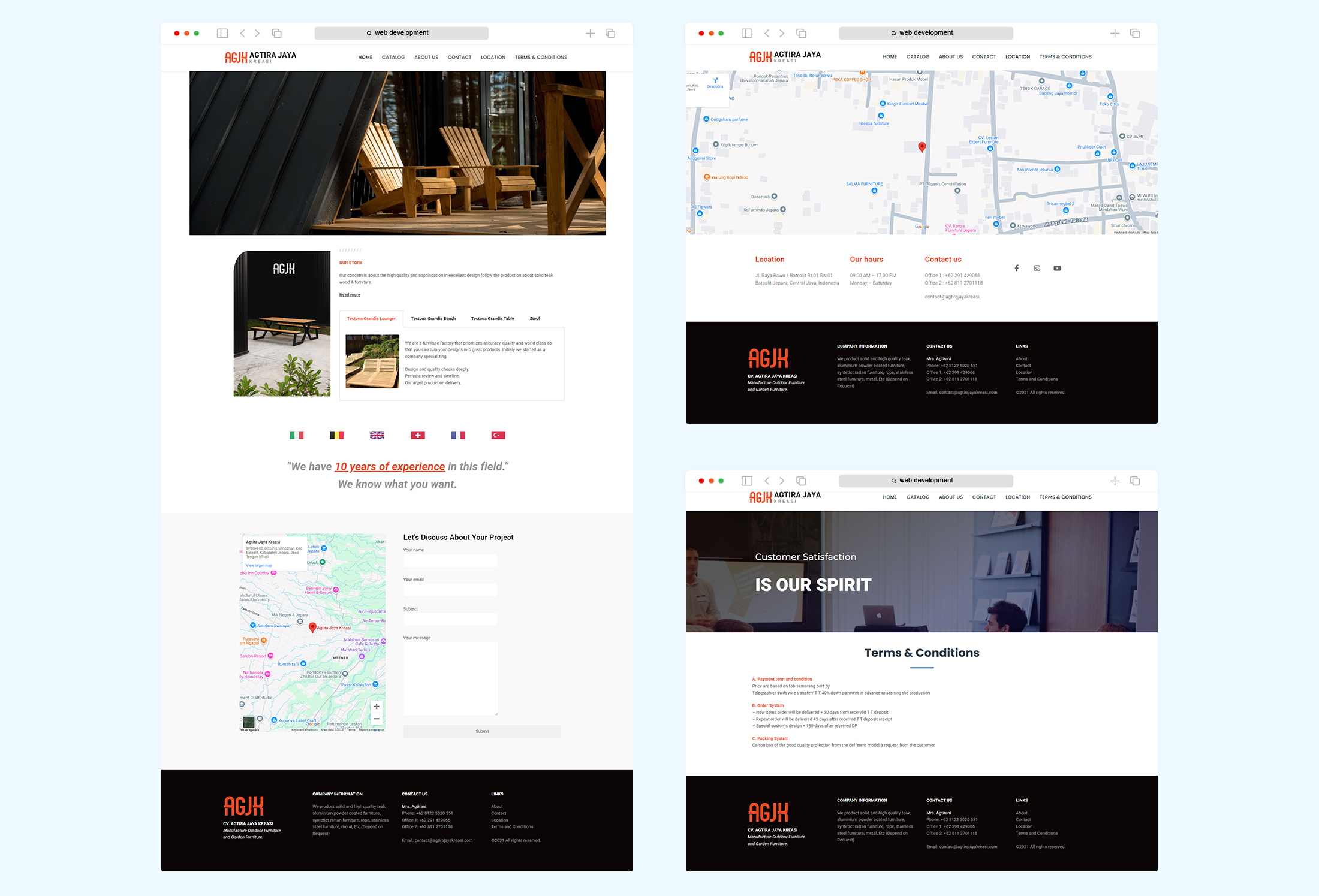 AGJK (Agtira Jaya Kreasi) Website Creation Semarang