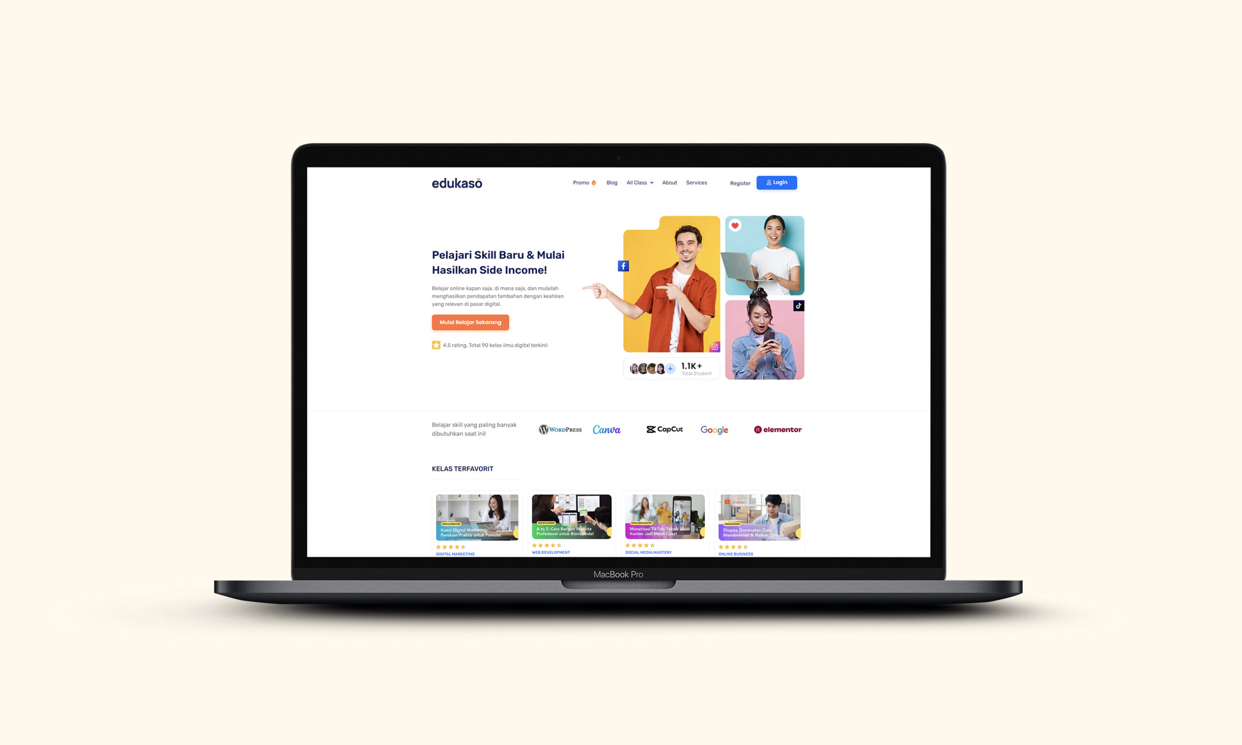 Edukaso E-learning Website Creation Semarang