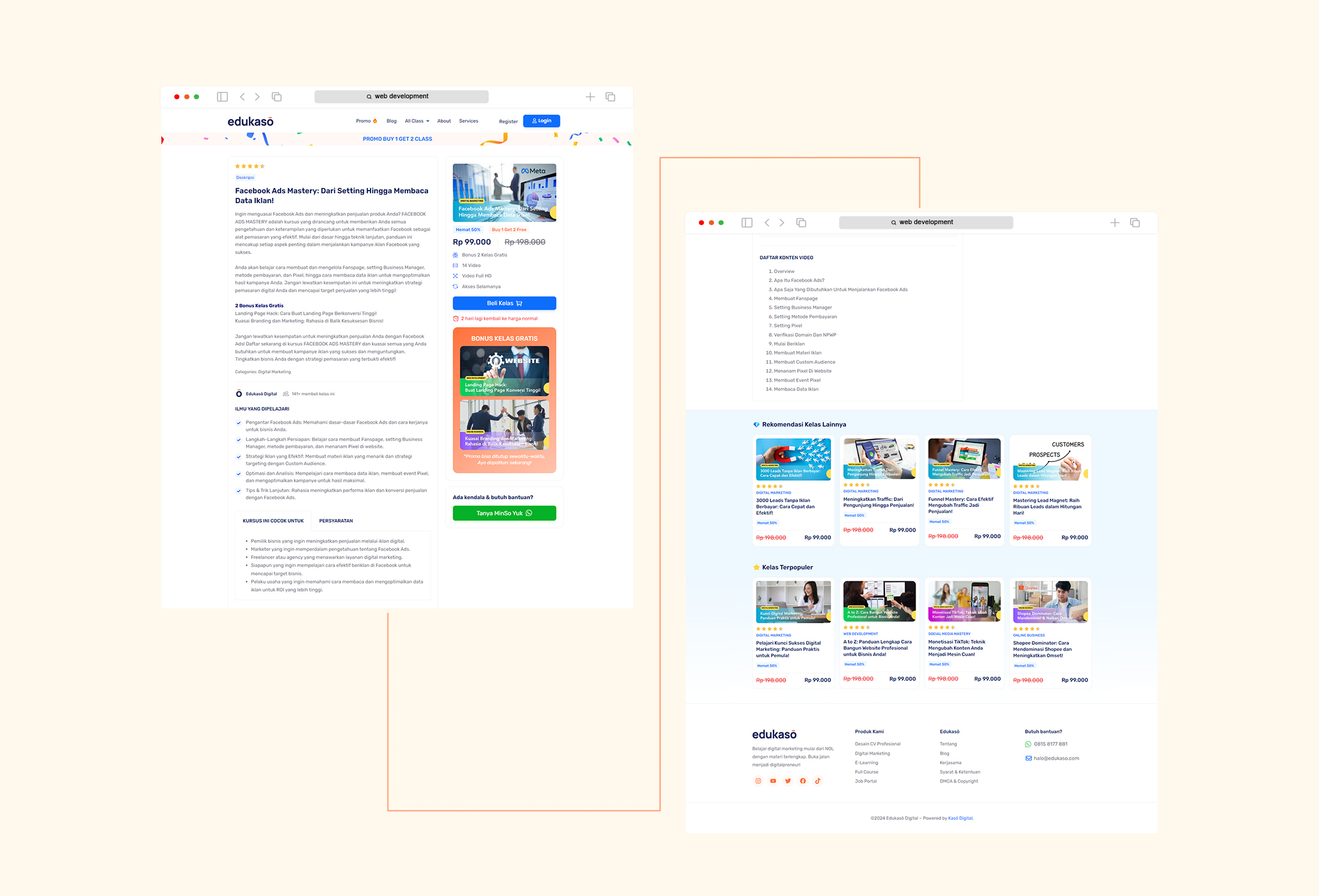 Edukaso E-learning Website Creation Semarang