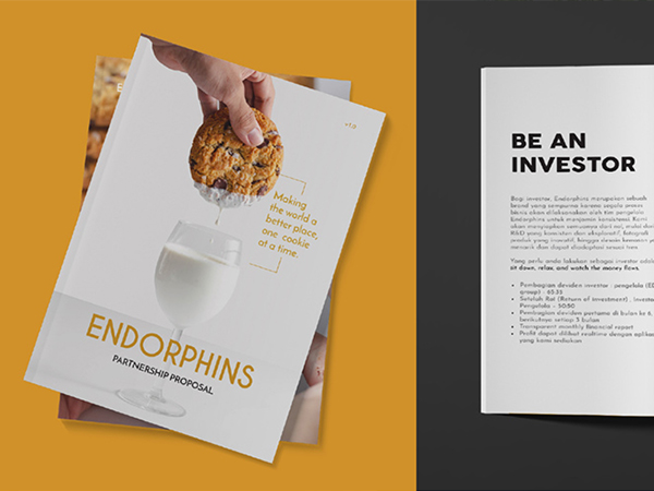 Endorphins Cookies Marketing Kit Design Semarang