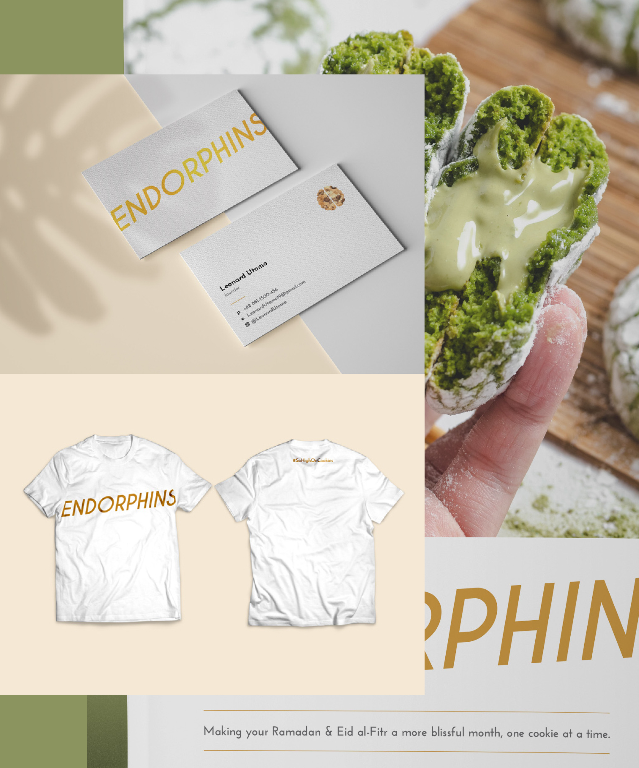 Endorphins Cookies Marketing Kit Design Semarang