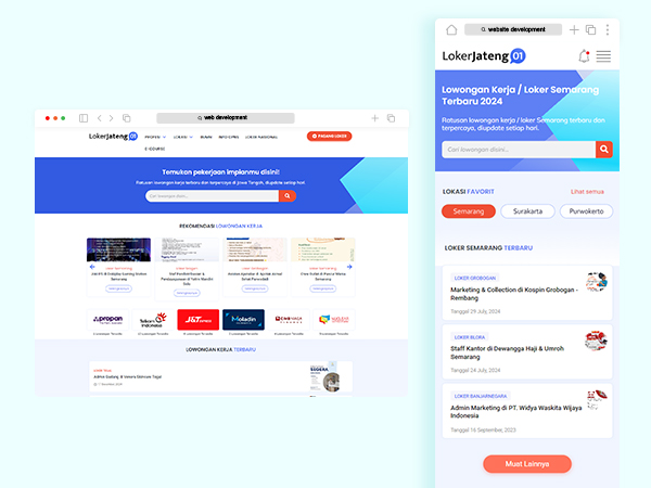 LokerJateng01 Website Creation