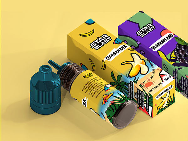 Star Blast Vape Liquid Packaging Design Jasa Desain Semarang
